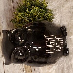 Rae Dunn Flight Night Black Owl Figurine New